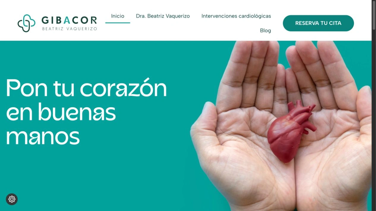 Captura de la web de Gibacor