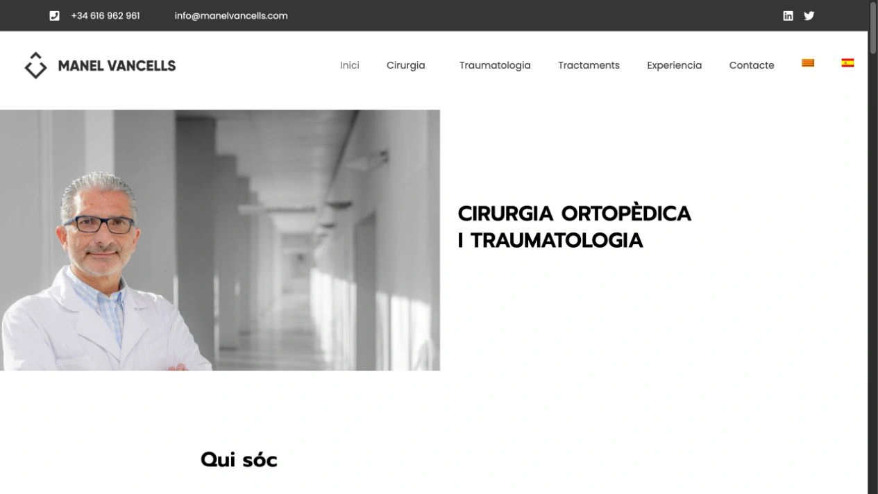 Captura de la web de Manel Vancells
