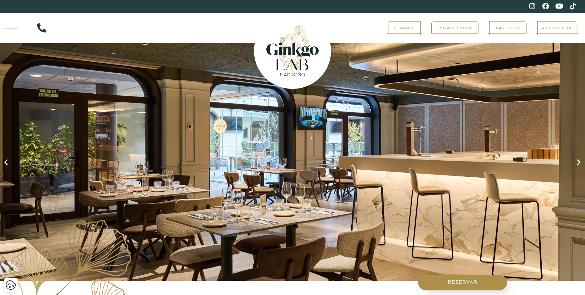 desarrollo web para restaurante con talleres y reservas
